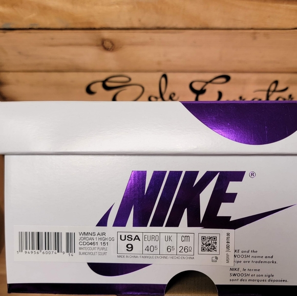 Women's Air Jordan 1 High OG size 9 - Picture 7 of 7